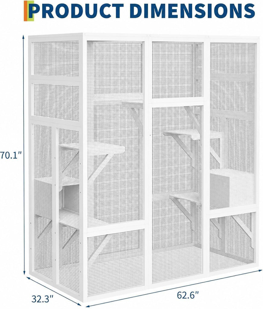Large Walk-in Outdoor Catio for Cats-70