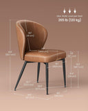 Collection - Dining Chairs Set of 2, Upholstered Kitchen Chairs, Comfortable Seat
