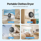S3 Compact Clothes Dryer 1 cu.ft Capacity 110V 1050W Portable Dryers Machine with Stainless Steel Drum 8 Drying Mode
