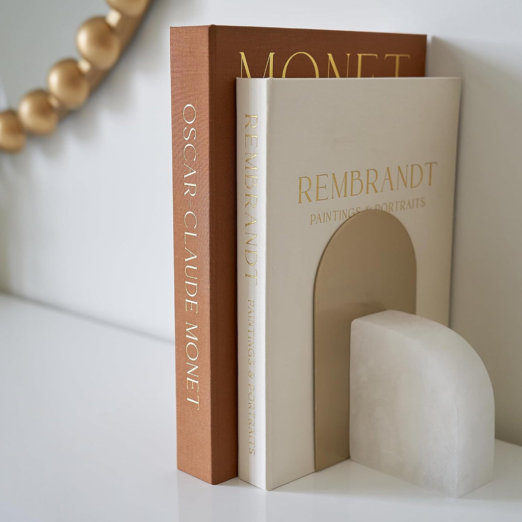 Beautiful Decorative Books - Set of 2 Linen Boxes Enhance Your Coffee Table, Bookshelf or Mantel Decor - Aesthetic