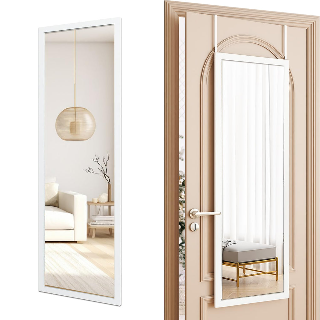 Over The Door Full Length Mirror Wall Mounted Hanging Full Body Length
