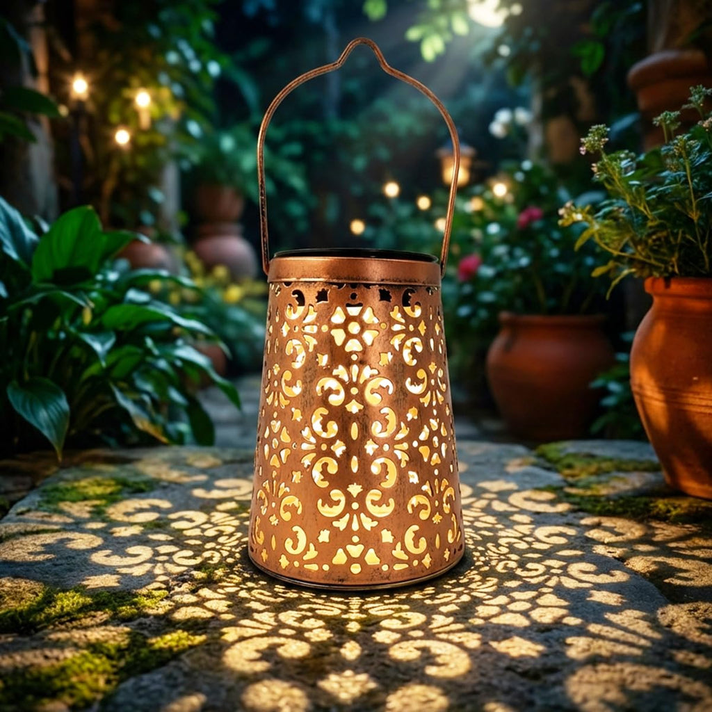 Butterfly Solar Lanterns, Outdoor Hanging Garden Lights, 4 Pack