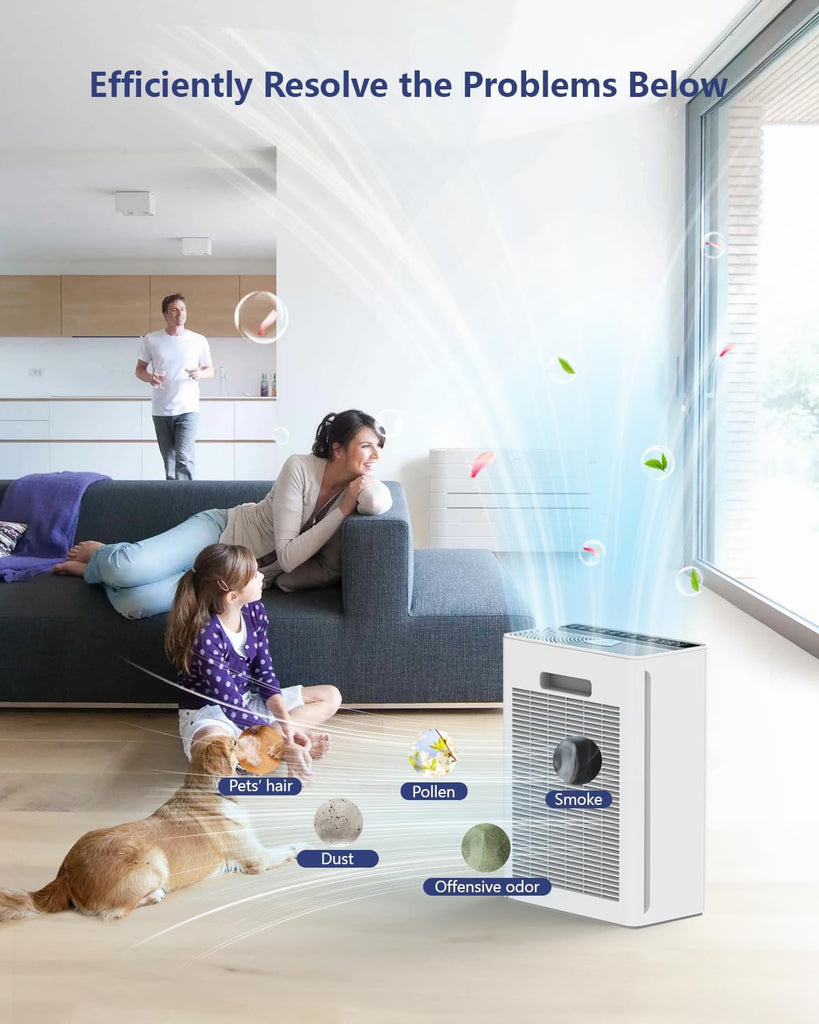 Air Purifiers For Home Large Room Up To 2200 sqft H13 HEPA Air Purifiers Filter With Fragrance Spong