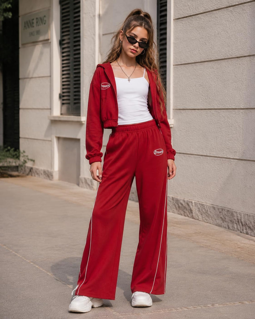 Girls 3 Piece Outfit Set Cami Top & Hoodie Sweatshirt & Sweatants Set