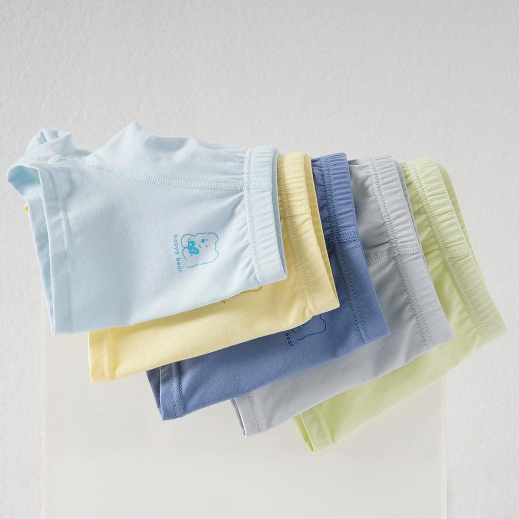 Seamless Tagless Toddler Boxer Briefs for Boys - Cotton Soft Comfortable Kids Underpants, Years (Pack of 5)
