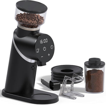 Coffee Grinder Electric Coffee Bean Grinder with 48mm Titanium Plated Conical Burrs, 51 Grind Settings for Espresso