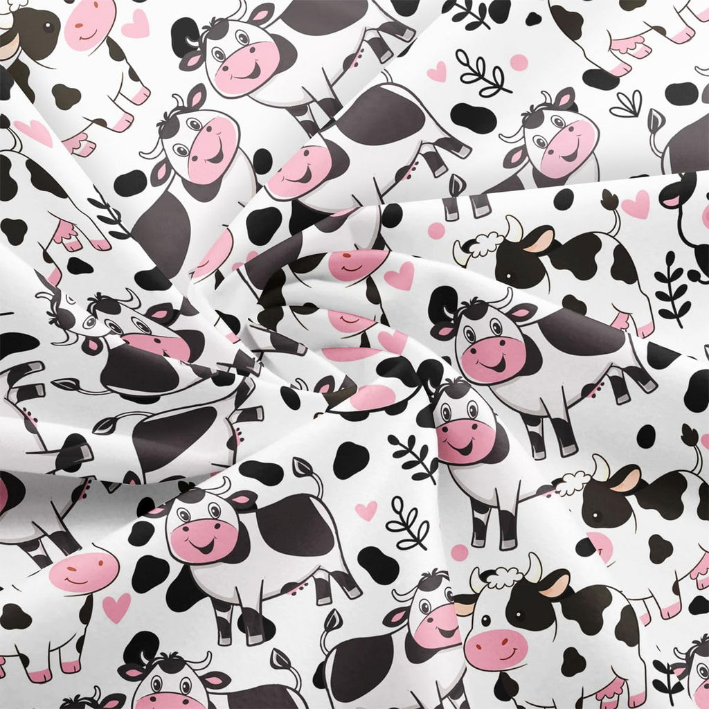 Cute Cow Fabric by The Yard Soft 5 Yard