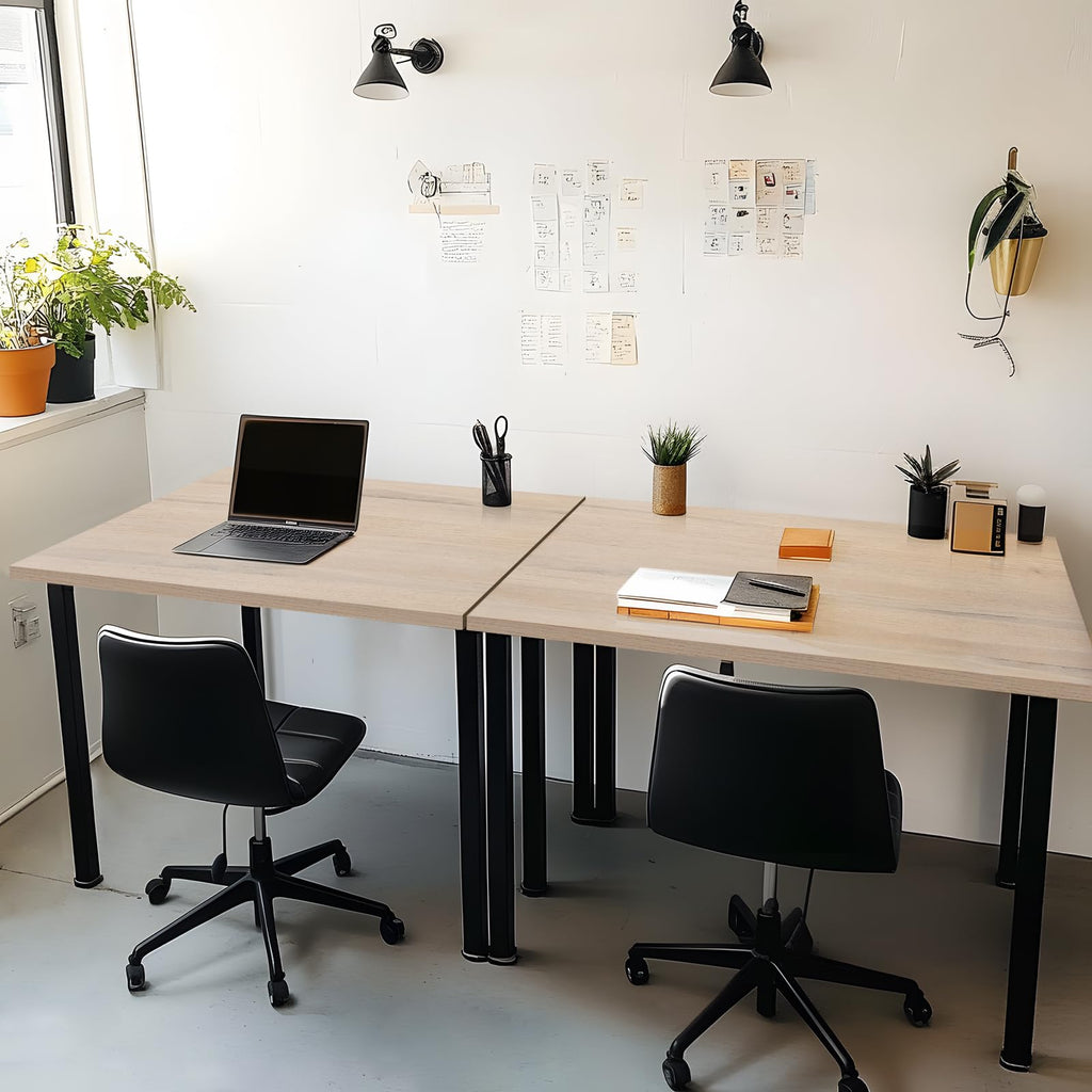 36x24 inches Tabletop, Solid One-Piece Desktop for Sit Stand Desk, Double Desks, L Desk DIY, Wood Countertop Home or