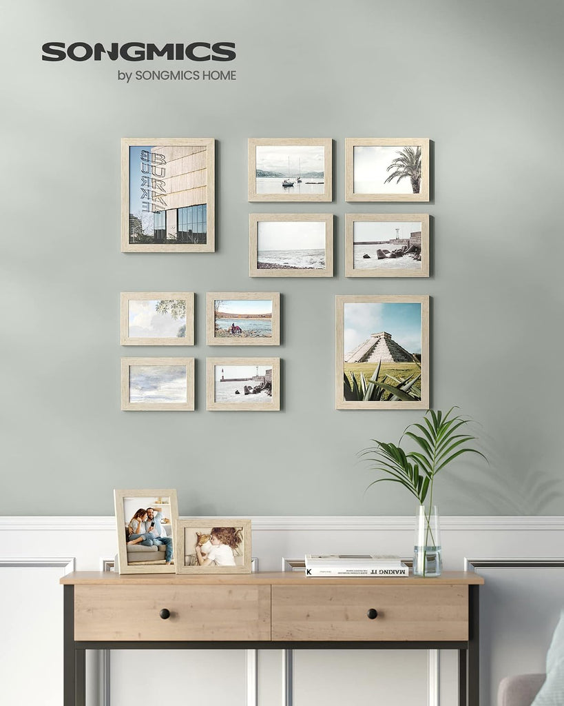 Collage Picture Frames, Set of 10, Glass