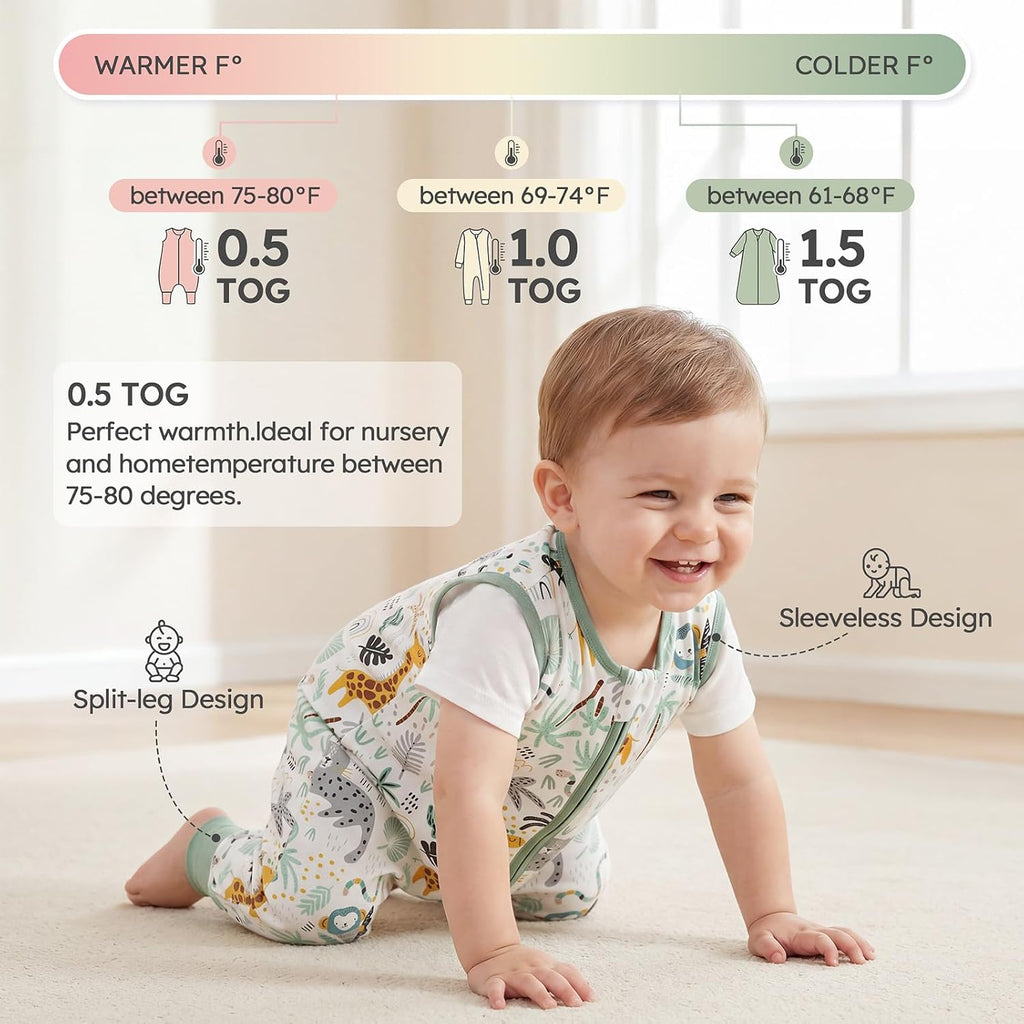 Toddler Sleep Sack with Feet 3- 100% Organic Cotton