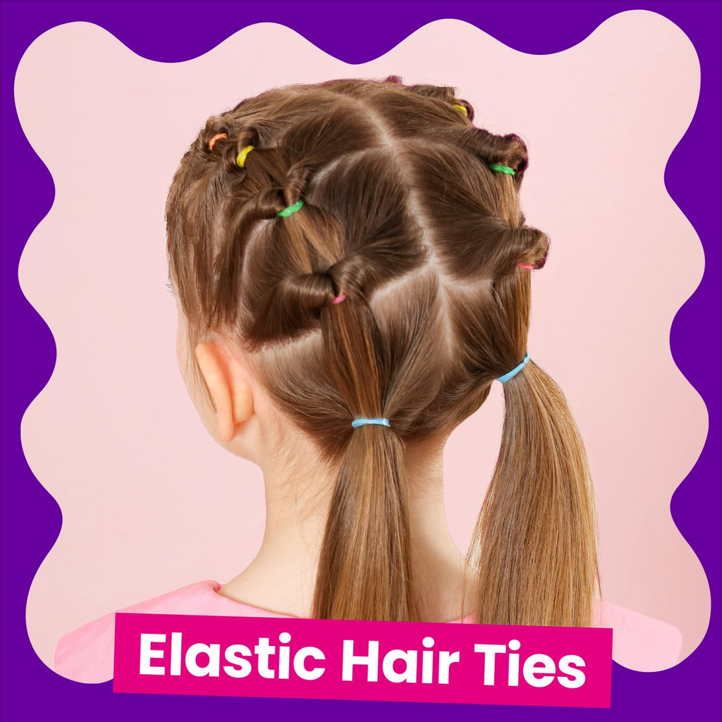 Elastic Hair Bands, Colorful Toddler Hair Accessories for Girls, Baby, Mini Rubber Bands for Hair, Small Hair Ties