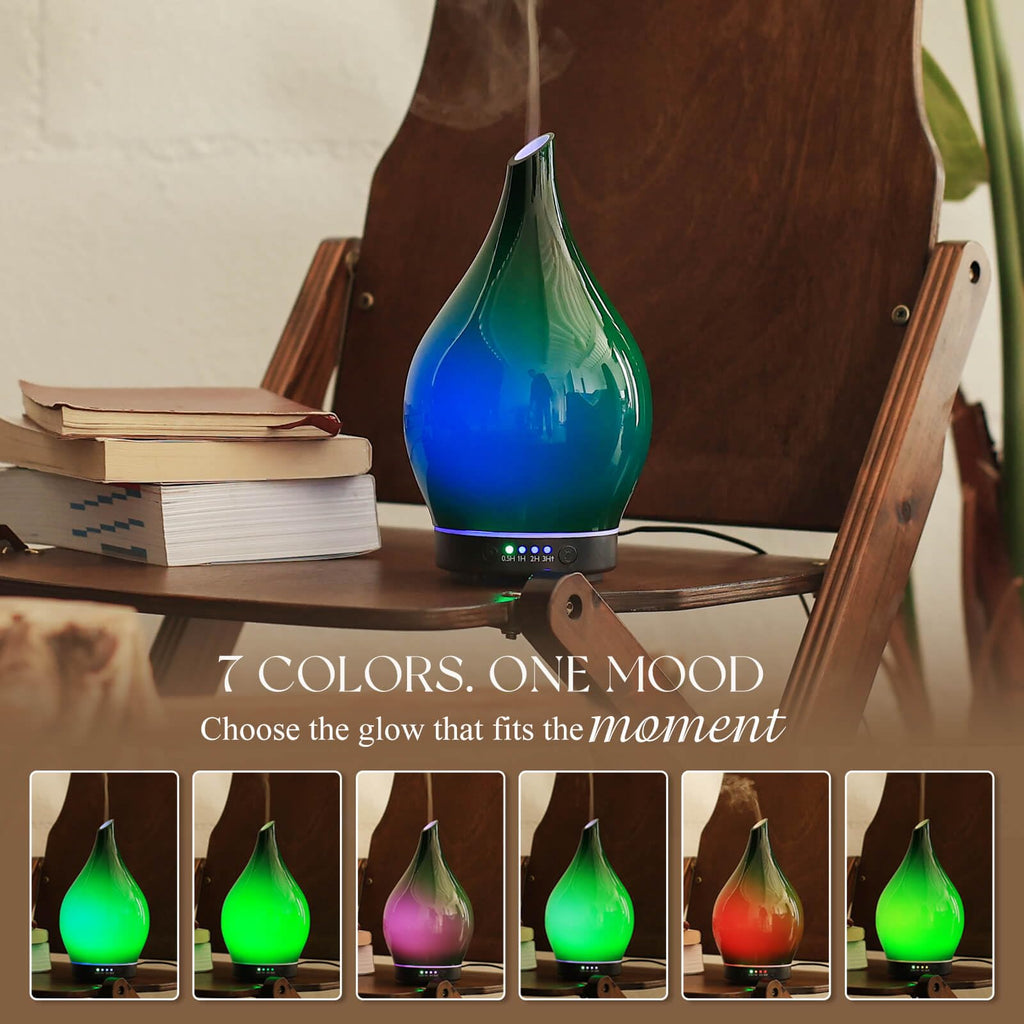 Essential Oil Diffuser 150ml Handmade Glass Diffuser 6H Runtime