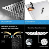 Square Rain Shower Head With Extension Arm
