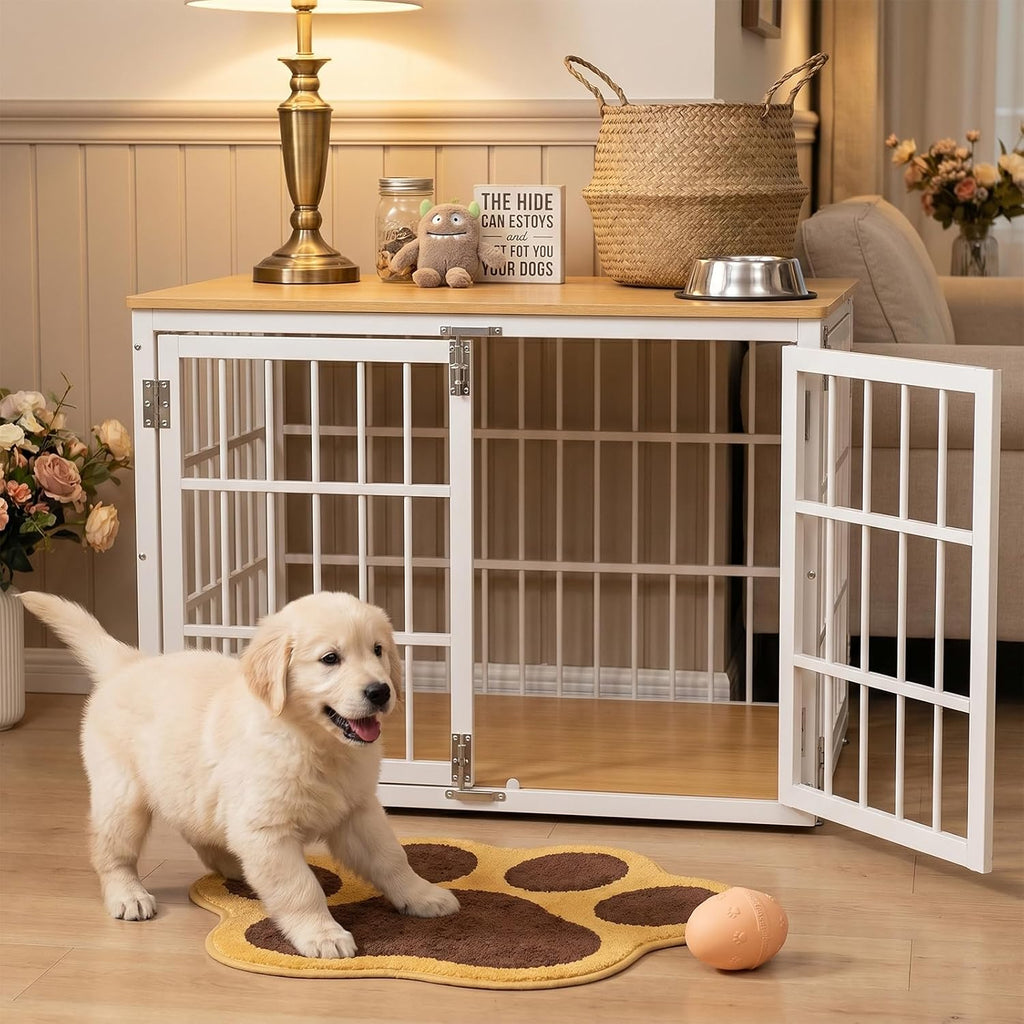 Dog Crate Furniture Indoor Crate Dog Cage Wooden Kennel