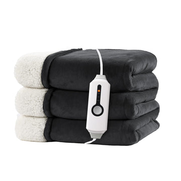 Electric Heated Blanket Twin Size 62"x84" - Iron Gray