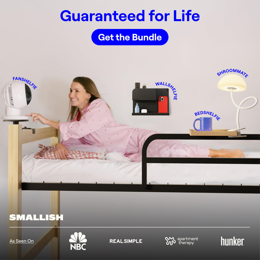 WallShelfie Bedside Wall Organizer & Dorm Decor Room - 2.0, White