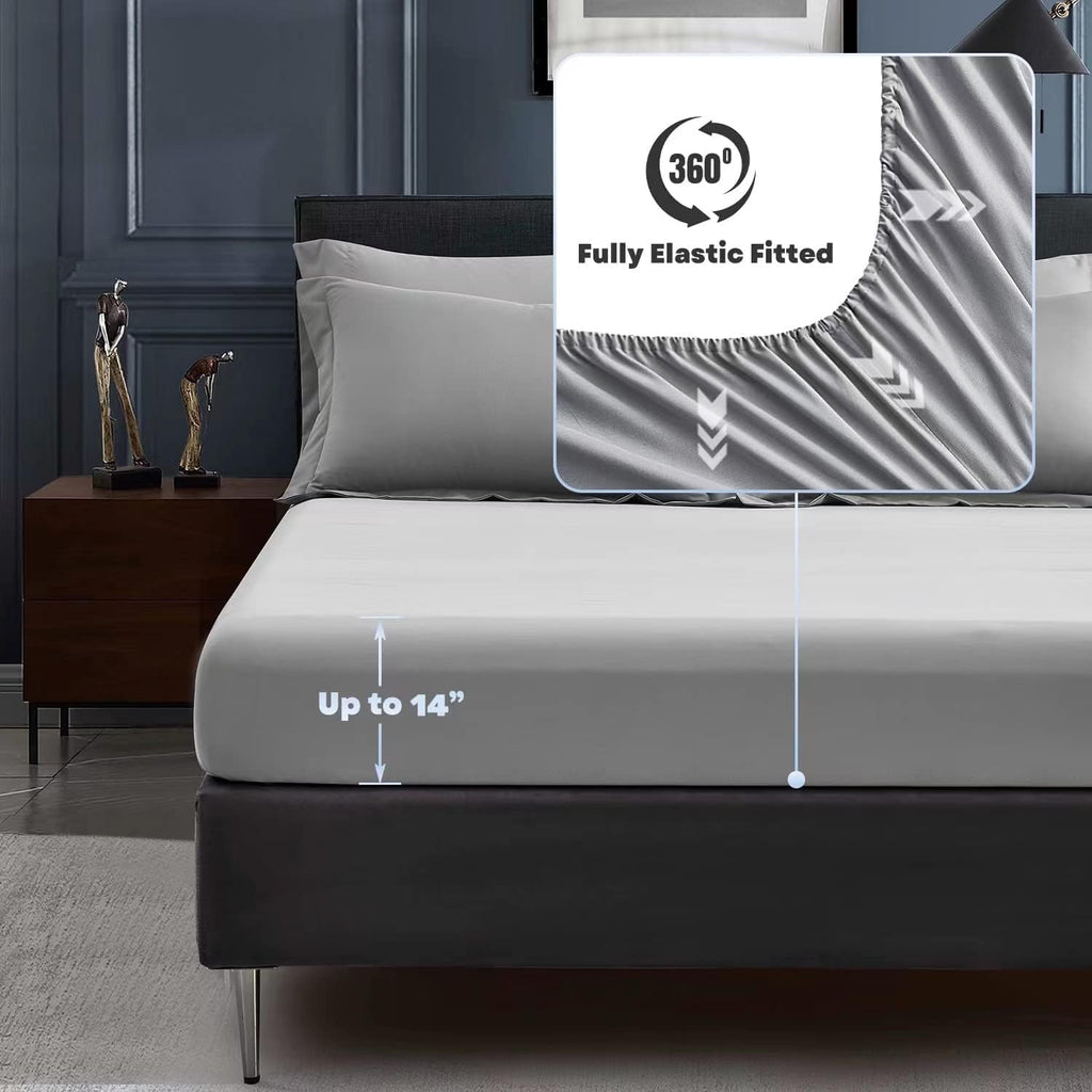 Maple&Stone Full Comforter Set 7 Pieces Bed in a Bag