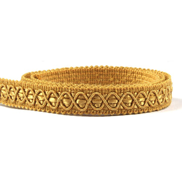 Gimp Braid Trim, 5 Yards 0.59 Inch Fabric Trim, Gold