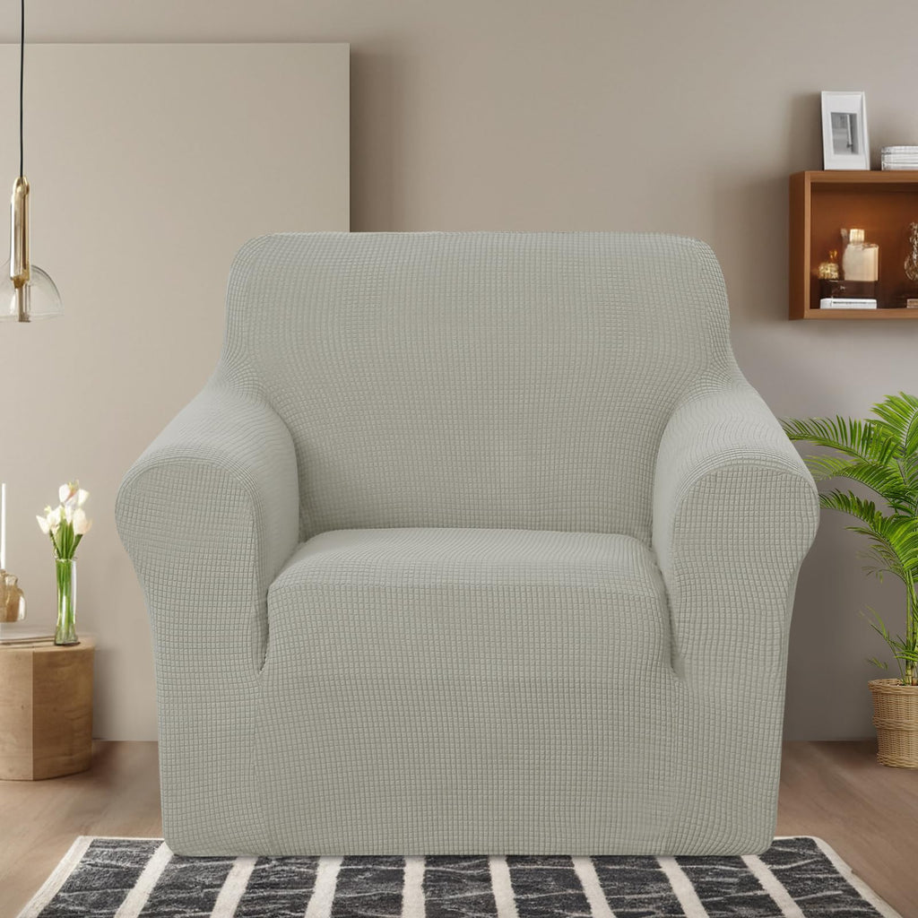 Stretch Recliner Chair Cover Armchair Slipcover, Taupe