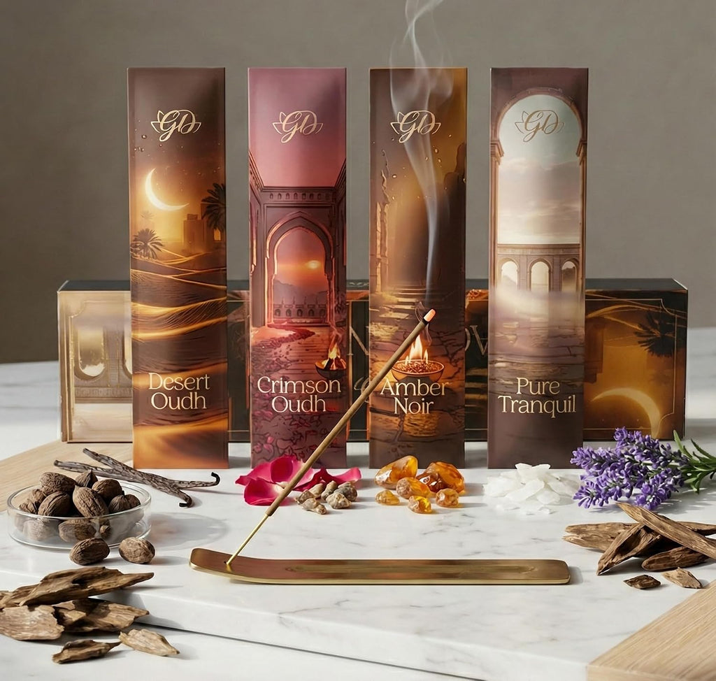 Premium Sacred Nights Incense Gift Set | Hand-Rolled Masala Incense for Meditation, Yoga & Home Fragrance