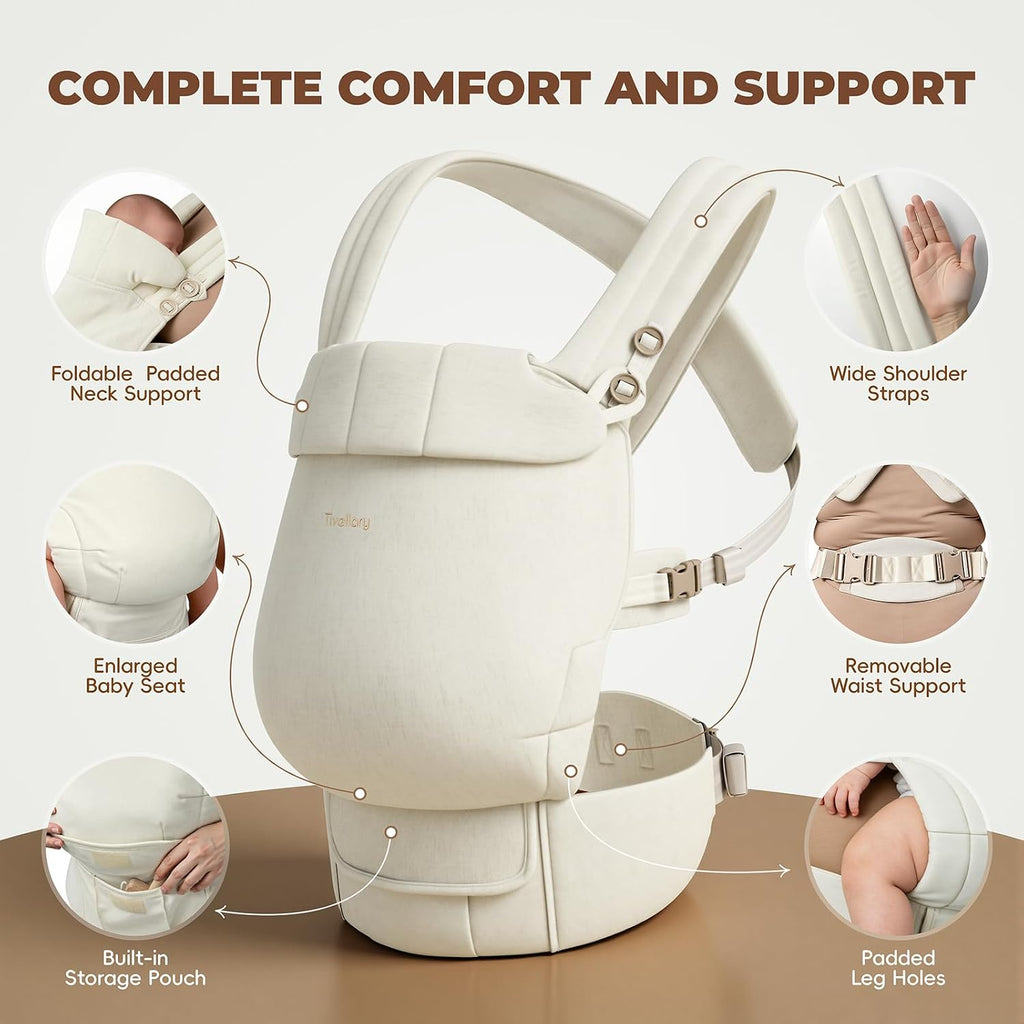 Plus-Size Baby Carrier with Lumbar Support