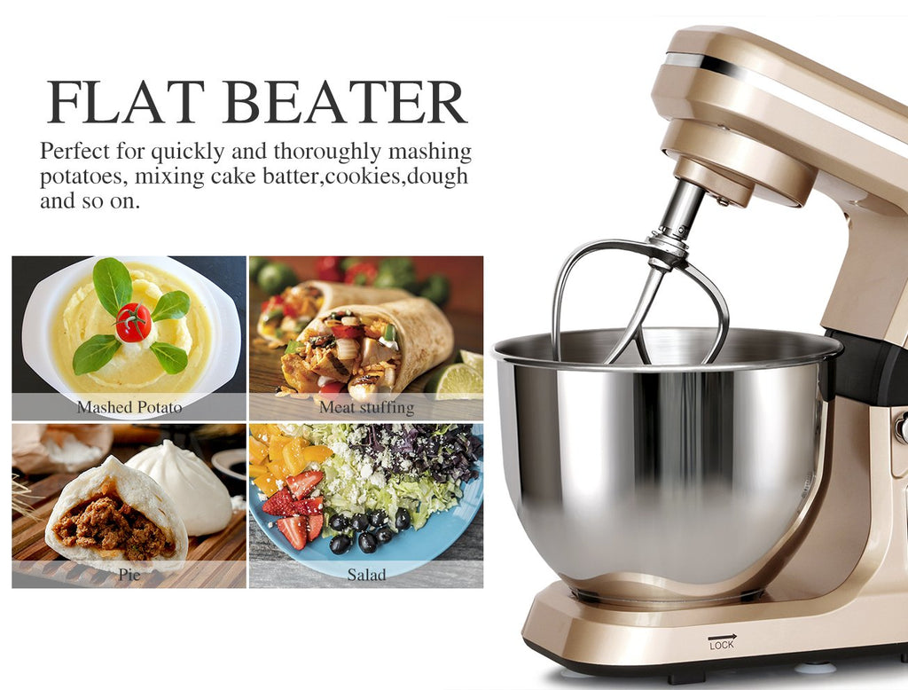 Stand Mixer,5.3-Qt & 500W & 6+P Speed MK36 Tilt-Head Kitchen Electric Food Mixers Home Baking Dough Machine with