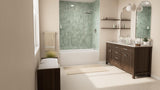Prism 60 in. L x 32 in. W Acrylic Alcove Right-Hand Drain Bathtub, White