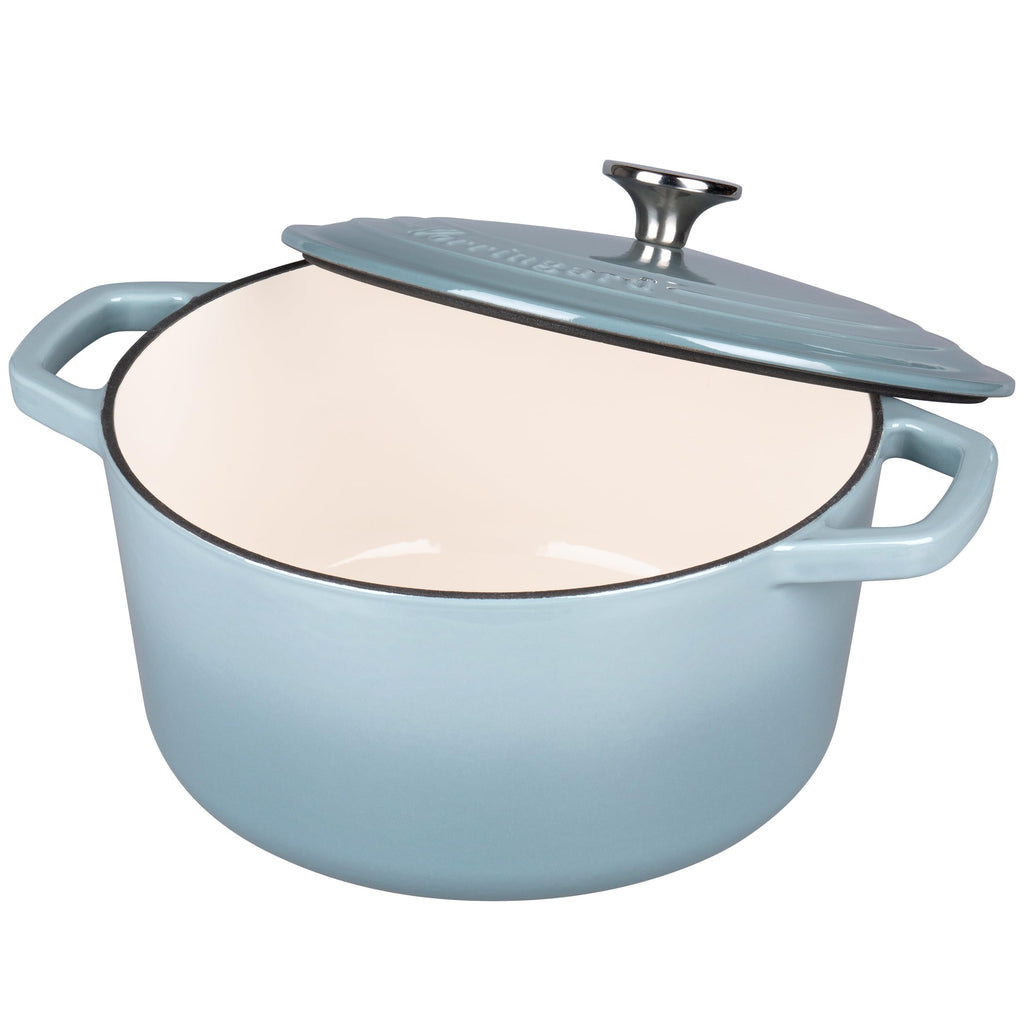 Enameled Cast Iron Dutch Oven Pot with Lid, for Bread Baking, Round Bread Oven- include Sourdough Bread Baking