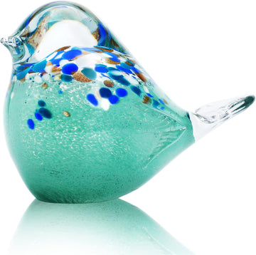 Large Glass Bird Figurine Blown Glass Bird Paperweight Collectible