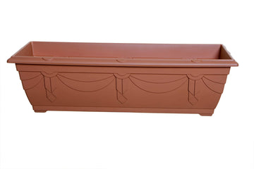 60cm Venetian Window Box - Terracotta