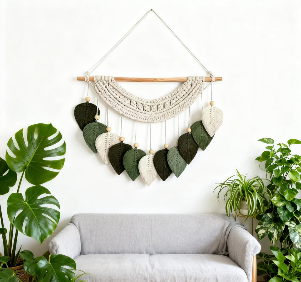 Macrame Wall Hanging Tapestry Boho Wall Decor Wall Art Decorations Home Backdrop
