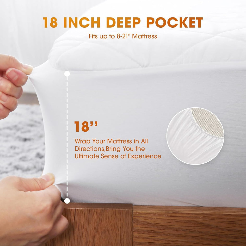 Heated Mattress Pad King Size, Electric Bed Warmer with Preheat
