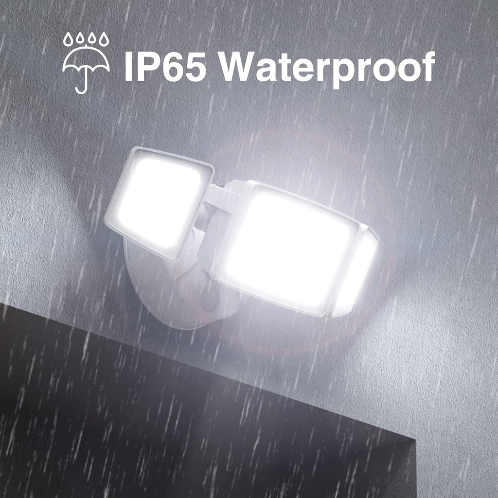 80W LED Dusk to Dawn Flood Lights,8000LM White Exterior Security Outdoor Lighting,IP65 Waterproof Outdoor 3