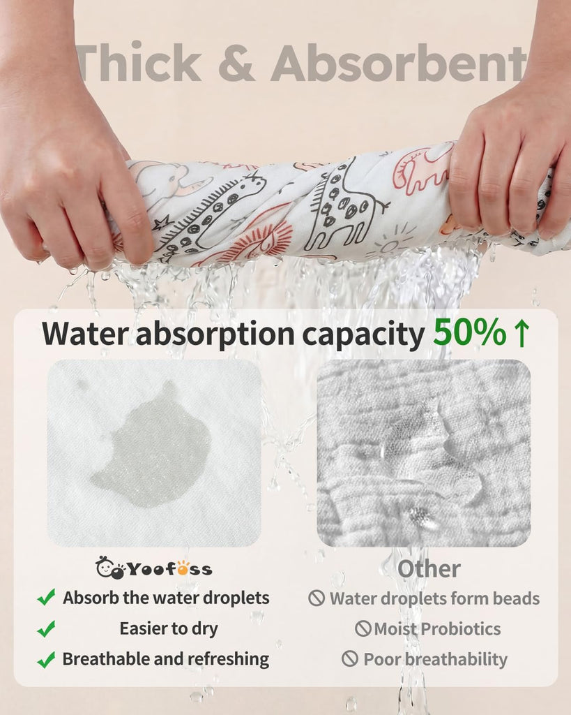 Hooded Baby Towels for Newborn 100% Organic Cotton Baby Bath Towel with Hood for Babies, Infant, Toddler and Kids