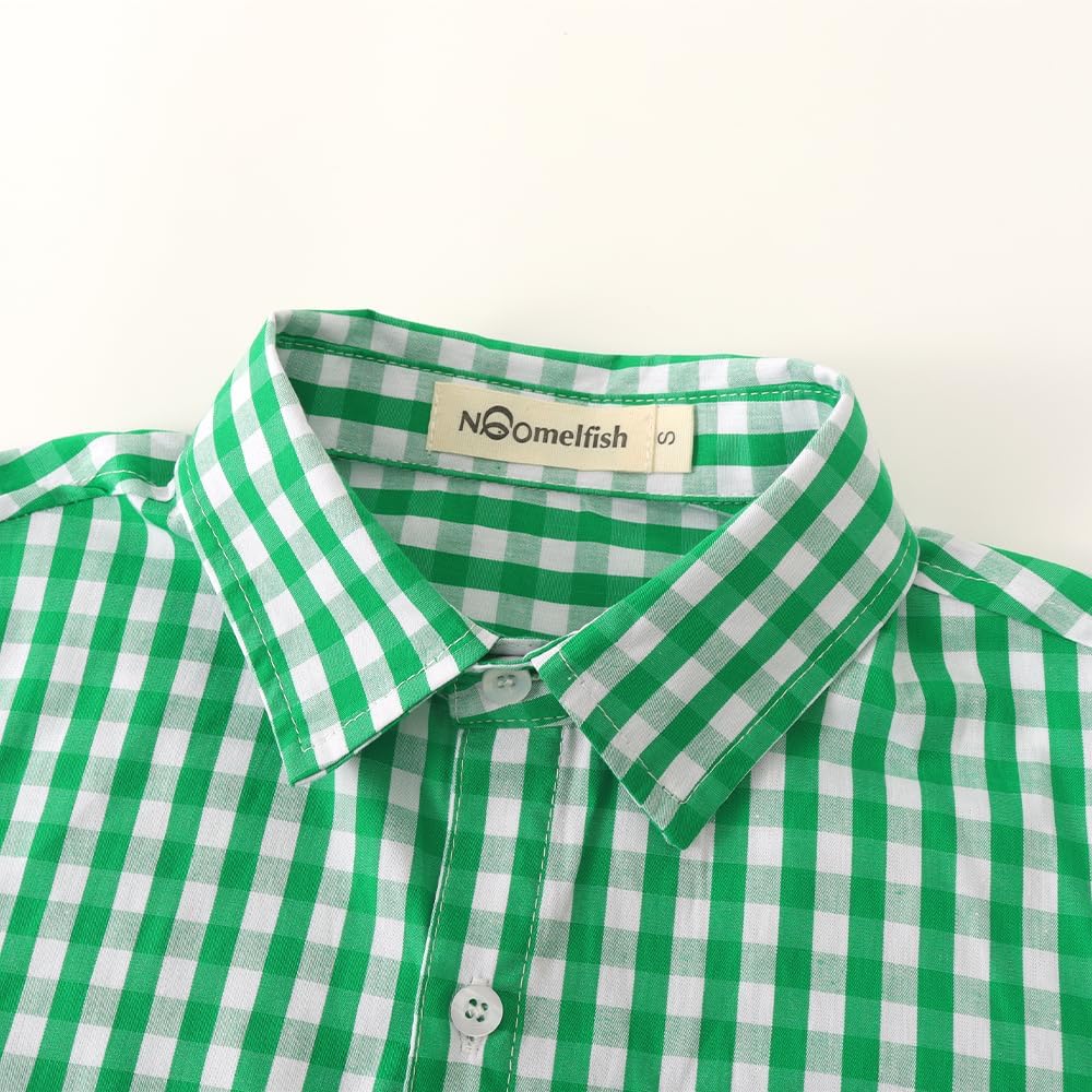 Girls Long Sleeve Button Down Shirt Tie Front Blouse Tops