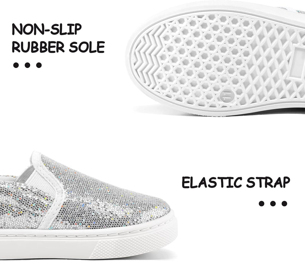 Toddler Sneakers for Girls Boys Slip On Canvas Walking Shoes