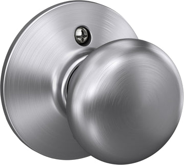 Plymouth Non-Turning Dummy Door Knob, Trim, Satin Chrome