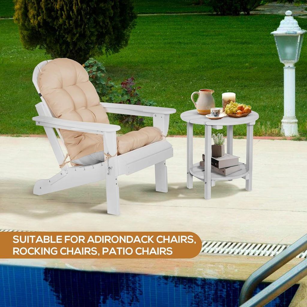 Adirondack Chair Cushions Set of 2, Thick High Back Rocking Chair Cushion 47x19.6x4 Inch, Folding Patio Pads with