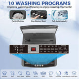 Portable Washing Machine, 20Lbs Capacity Full-Automatic Portable Washer Machine, 2.8Cu.ft Washer and Dryer Combo with