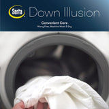 Down Illusion All Season Hypoallergenic Down Alternative Comforter with Corner Loops, Full/Queen, Wh