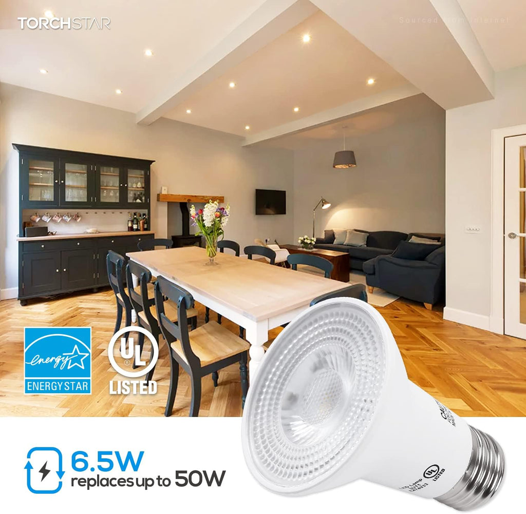 PAR20 LED Bulbs, Dimmable LED Spotlight Bulb, 3000K