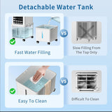Portable Air Conditioners, Swamp Cooler Portable AC Unit with Removable 2.6 Gal Water Tank