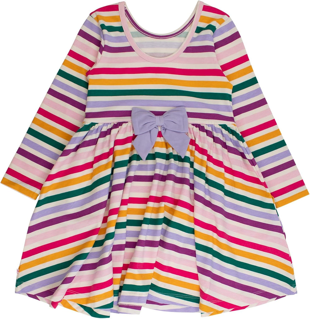 Baby/Toddler Girls Long Sleeve Twirl Dress - Dress with Pockets