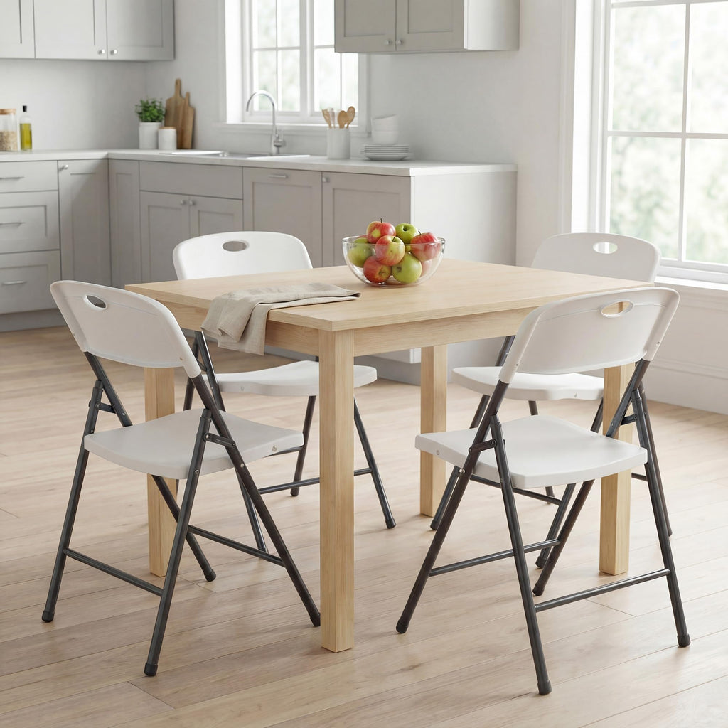 Folding Chairs 8 Pack, Dining Chairs, Outdoor Home Office