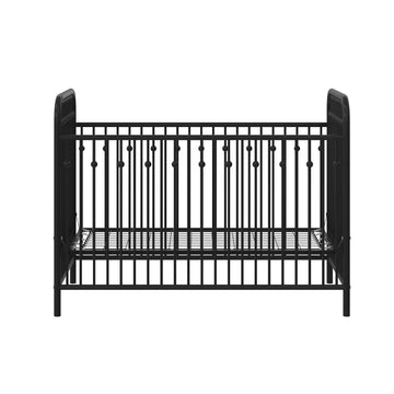 Monarch Hill Ivy Metal Baby Crib, Black