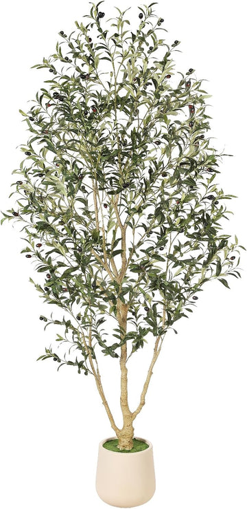Faux Olive Tree 7ft with Planter Home Indoor Decor