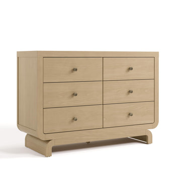 Santorini 6 Drawer Double Dresser, Driftwood
