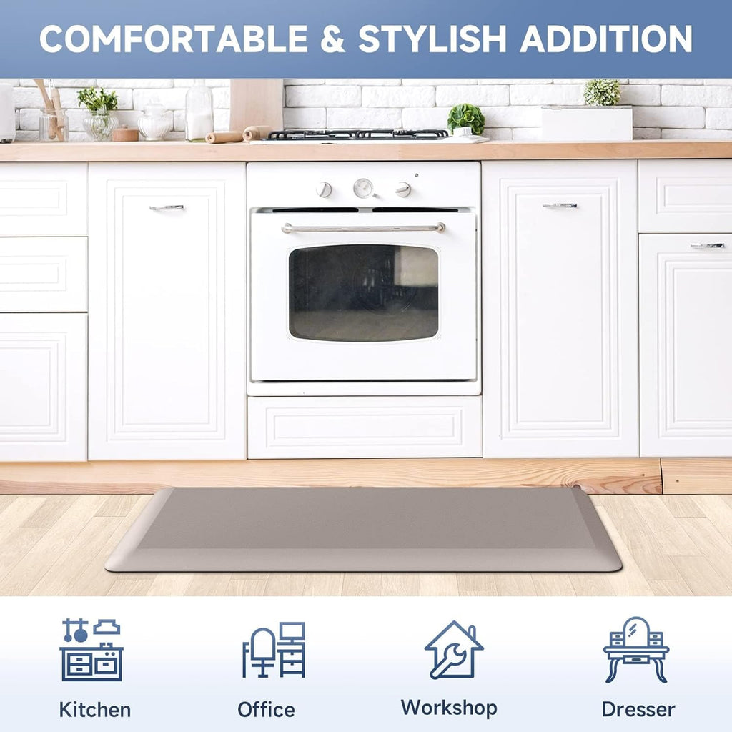 4/5 Inch Thick Kitchen Mats for Floor, Kitchen Rug for Standing | Non-Slip, Thicker, Stain Resistant, Water Resistant