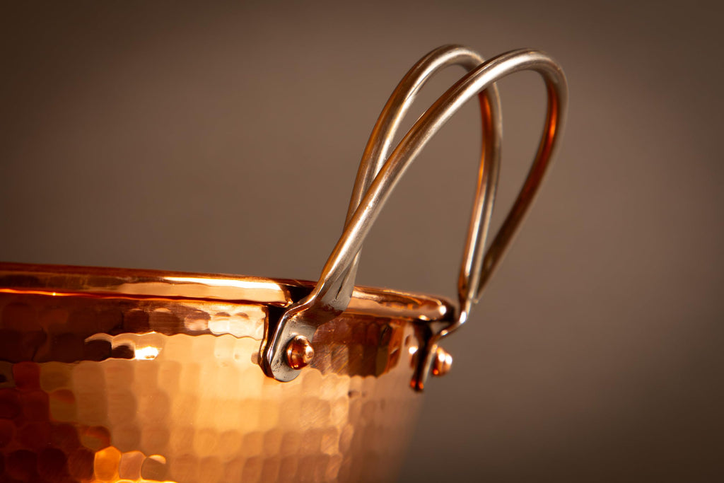 Mixing Bowl with Handle | Hand Hammered | 5 Qt, 12