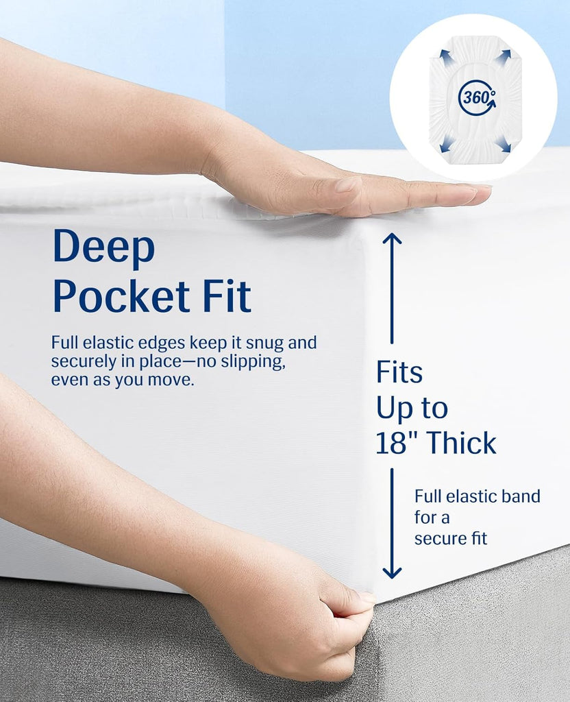 Cooling Mattress Pad King for Hot Sleepers with Arc-Chill 3.0 | PCM Cooling Mattress Topper Stay Cool All Night